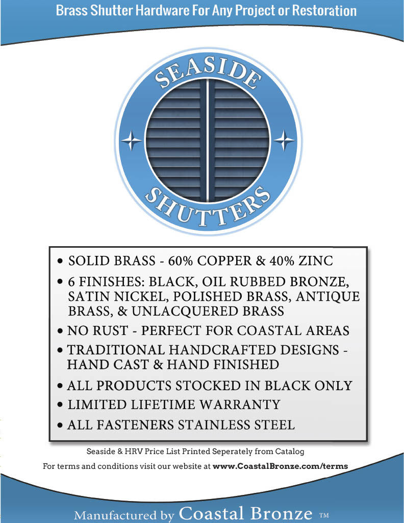 Seaside Shutter Hardware 2020 Catalog