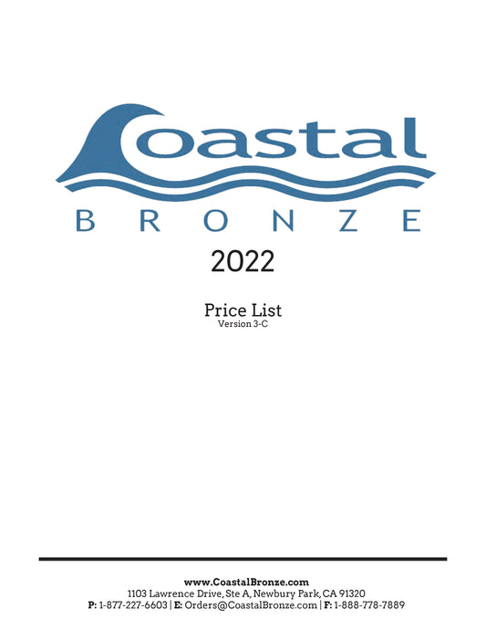 Coastal Bronze Price List 2021