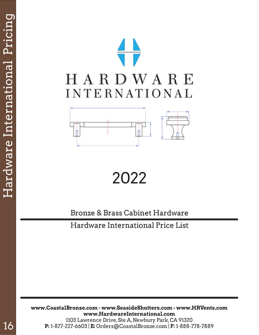 Hardware International Price List 2021